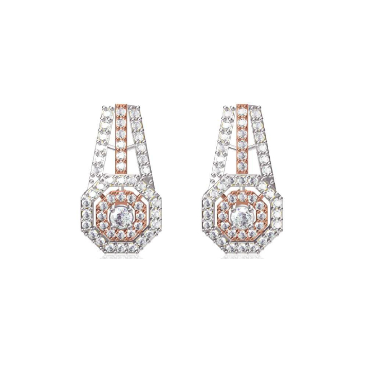 Lorgnettes Diamond Earrings