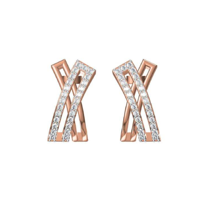 Criss Cross Diamond Earring