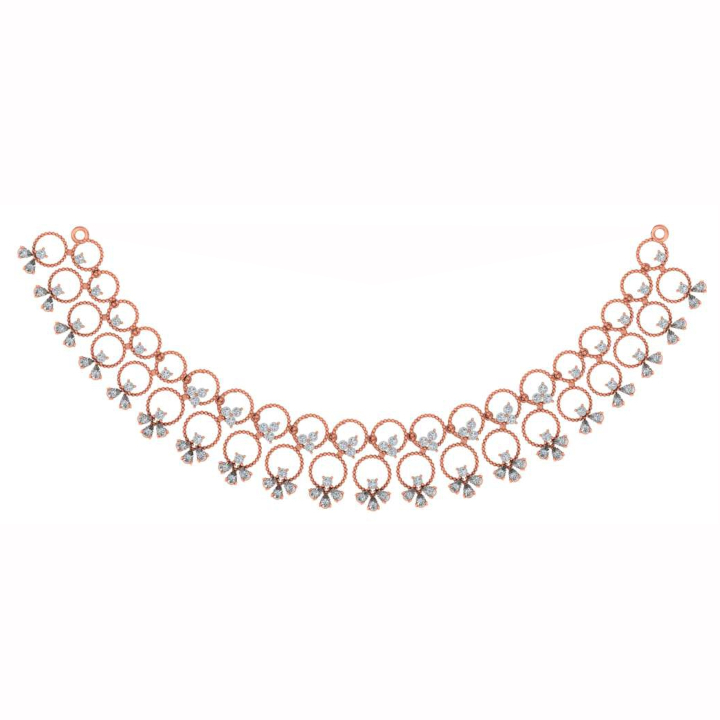 Blossom Halo Diamond Necklace