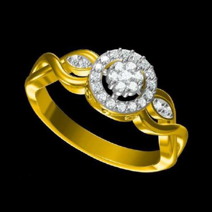 Pretty Round  Diamond Ring