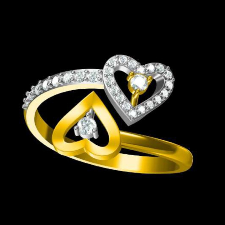 Heart Duo Diamond Ring