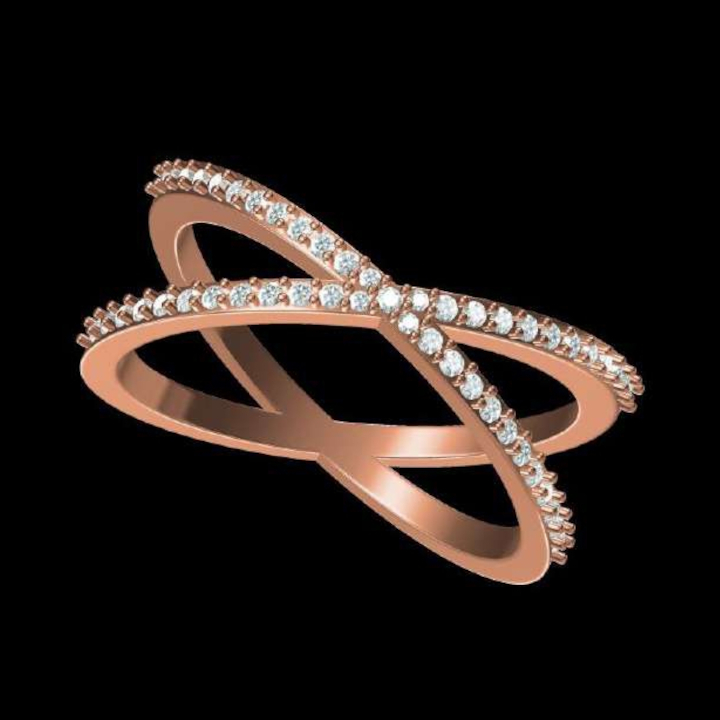 Diamond Cross Ring