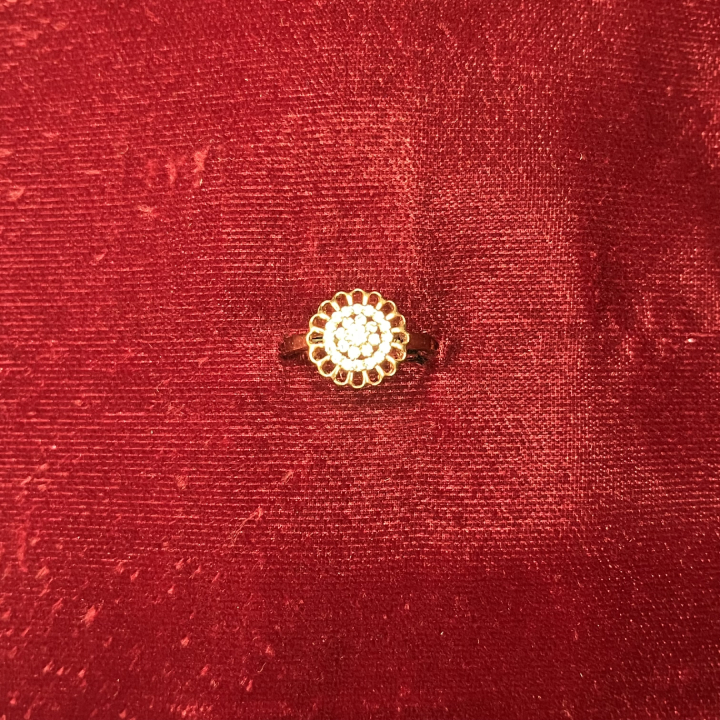 Sunflower Shaped Gold Ring